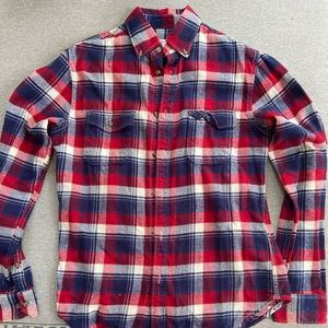 red, white, & blue; authentic flannel shirt; western; cowgirl;